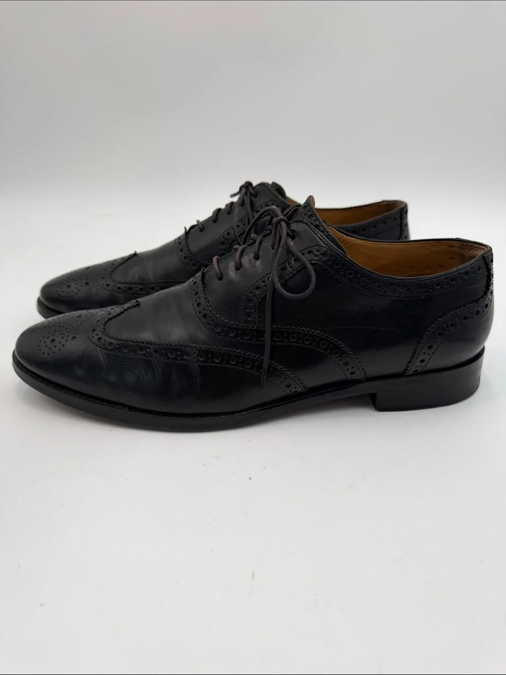 COLE HAAN 12W Oxford Wingtip Brogue Perf Toe GRANDS $400 new